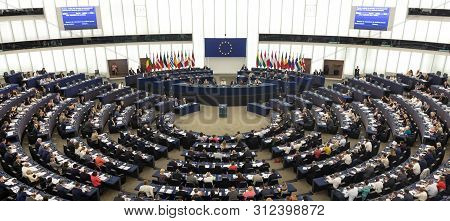 Plenary Room Of The European Parliament