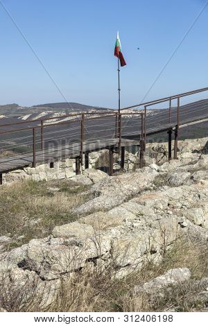 Perperikon, Bulgaria - March 17, 2019: Ruins Of Ancient Sanctuary City Of Perperikon, Kardzhali Regi