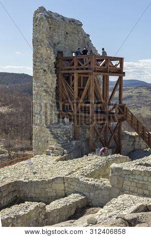 Perperikon, Bulgaria - March 17, 2019: Ruins Of Ancient Sanctuary City Of Perperikon, Kardzhali Regi