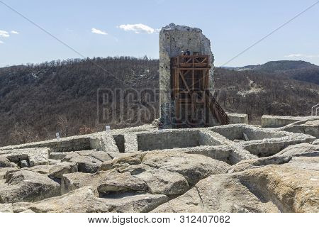 Perperikon, Bulgaria - March 17, 2019: Ruins Of Ancient Sanctuary City Of Perperikon, Kardzhali Regi