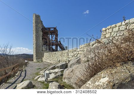 Perperikon, Bulgaria - March 17, 2019: Ruins Of Ancient Sanctuary City Of Perperikon, Kardzhali Regi