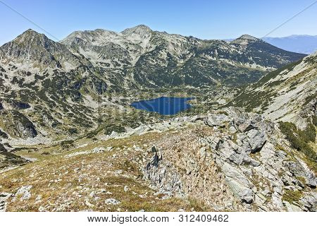 Amazing Landscape Of Popovo Lake And Polezhan Peak From Dzhano Peak, Pirin Mountain, Bulgaria