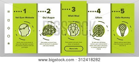 Iq, Intellect Icons Onboarding Mobile App Page Screen. Intelligence Coefficient, Iq Thin Line Contou