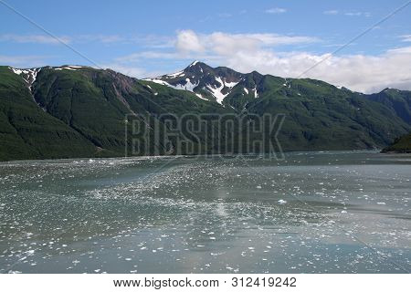 Green Hills And Mountains Of Yakutat Bay, Alaska.