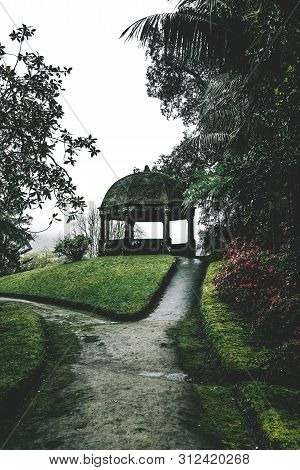 The Terra Nostra Garden Park On Sao Miguel Island, Furnas, Azores. It Is Located In The Midst Of Thi