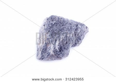 Macro Mineral Stone Serpentine On A White Background