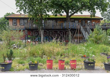 Christiania Alternative Community At Copenhagen On Denmark