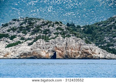 The Ruins Of The City Of Mira, Kekova, An Ancient Megalithic City Destroyed By An Earthquake.