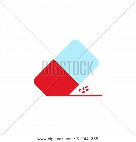 Eraser Colored Icon. Element Of Education Illustration Icon. Premium Quality Graphic Design. Signs A