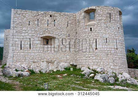 Besac Fortress Overlooking Skadar Lake In Virpazar, Montenegro.