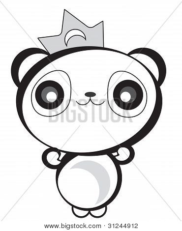 Schattig gelukkig Panda Bear