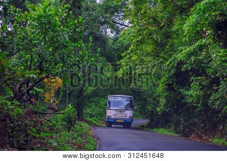 Kerala State Transport Corporation Bus At Vagamon Road