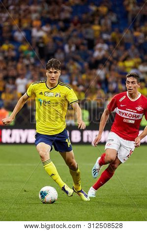 Rostov-on-don, Russia - July 20, 2019: Eldor Shomurodov Of Fc Rostov In Action During The Russian Pr