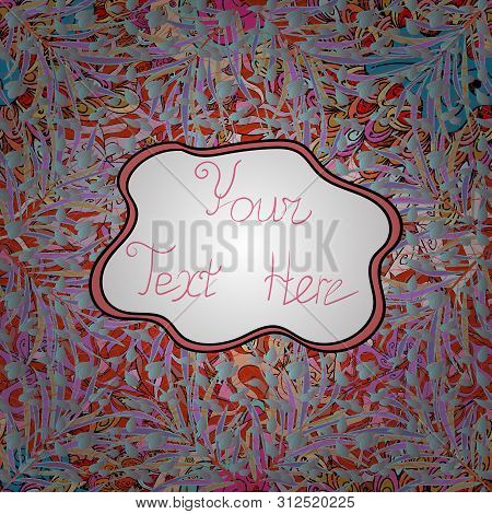 Seamless Gentle, Spring On Blue, White And Neutral Colors. Modern Stylish Texture. Vector - Stock.