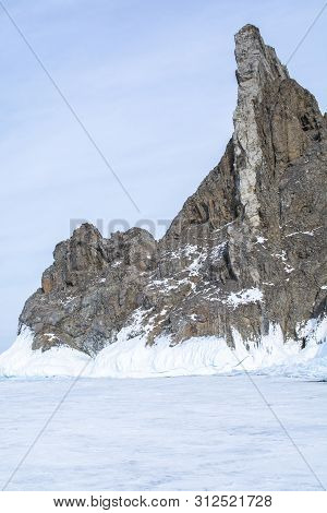 Rock Island In Lake Bikal, Russia, Landscape Photography