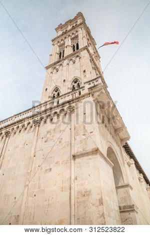 Tower Of The Church Of Saint Lovre In Trogir, Croatia