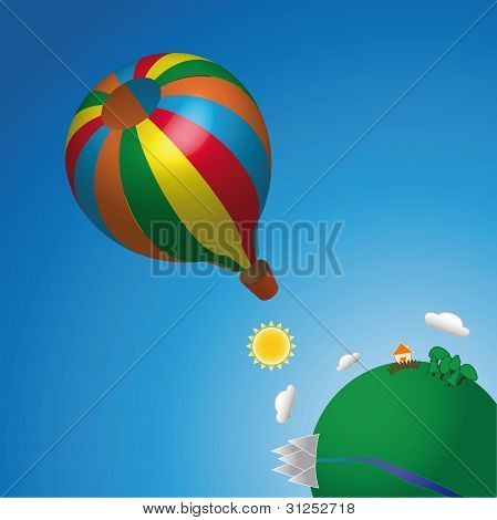 Luftballon på himlen