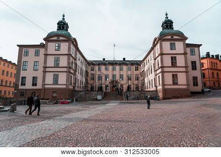 Editorial 28.03.2019 Stockholm Sweden Svea Court Of Appeal Building At Riddarholmen On Spring Day