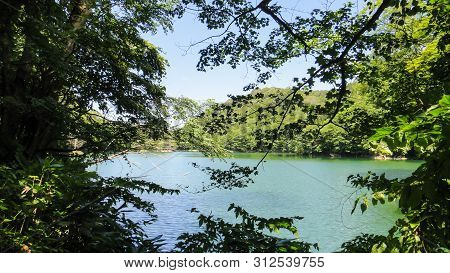 Juniko Twelve Lakes In The Shirakami-sanchi Mountainous Area. A Unesco World Heritage Site In The To