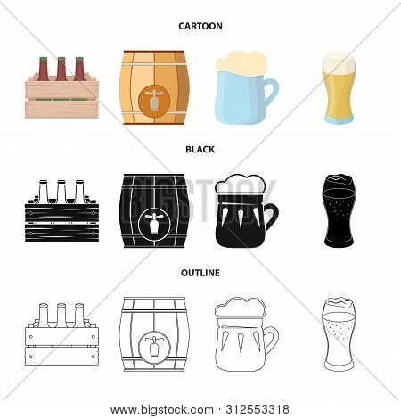 Vector Design Of Minimal And Pint Icon. Set Of Minimal And Craft Stock Symbol For Web.