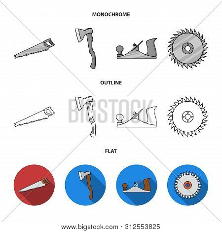 Vector Illustration Of Tool And Construction Logo. Set Of Tool And Carpentry Stock Vector Illustrati
