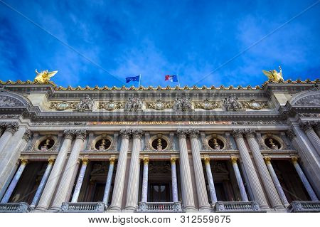 Paris, France - April 21, 2019 - The Palais Garnier Is A 1,979-seat Opera House, Which Was Built Fro