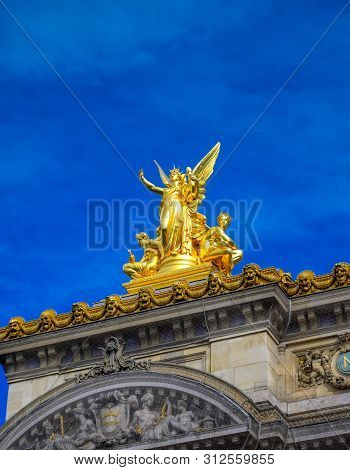 Paris, France - April 21, 2019 - The Palais Garnier Is A 1,979-seat Opera House, Which Was Built Fro