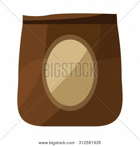 Vector Illustration Of Package And Food Symbol. Set Of Package And Box Stock Symbol For Web.