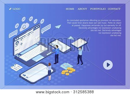 Pictographic For Seo, Smm Or Search Engine Optimization, Social Media Marketing For Websites And E-b
