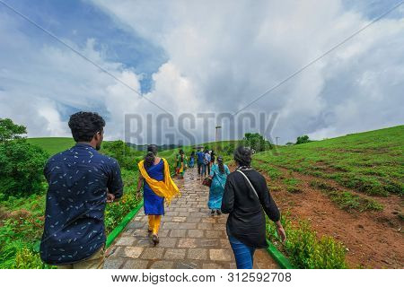 Beautiful Morning View Of Vagamon Meadows And Sky