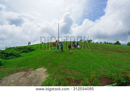 Beautiful Morning View Of Vagamon Meadows And Sky