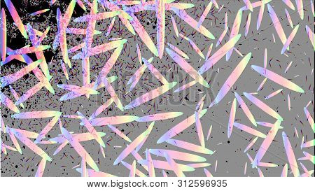 Colorful Grunge Abstract Background, Rainbow Gradient. Stipple Effect. Funny Chaos Art Composition F