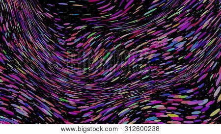Colourful Simple Abstract Background, Wavy Effect. Stipple Effect. Rhythmic Noise Particles. Grain T