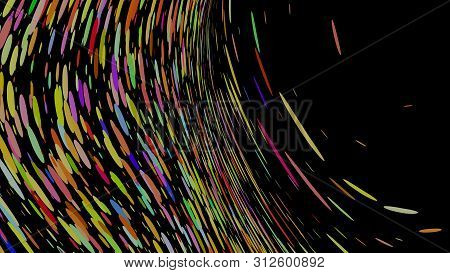 Colourful Simple Abstract Background, Wavy Effect. Stipple Effect. Rhythmic Noise Particles. Grain T