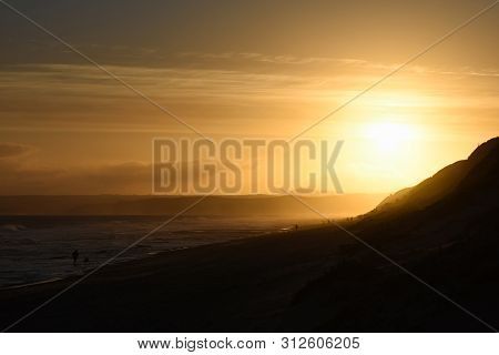 Final Light At Dusk Beach Horizon Sunset, Mossel Bay, South Africa