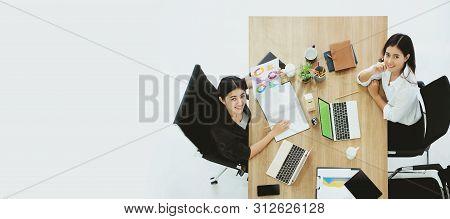 Strategic Planning Of Businessmen In Meeting Room Presentation Of Information-oriented Work Topics C