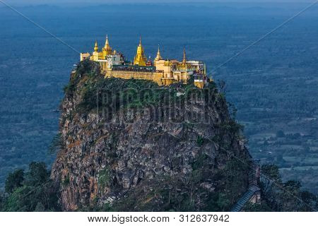 high sacred place of Mount Popa Myanmar (Burma)