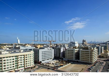 Dubai,uae. 25 Of March,2022: View Of Dubai Barsha Area In The Morning Time.