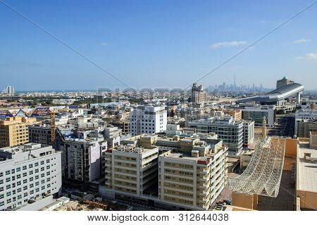 Dubai,uae. 25 Of March,2022: View Of Dubai Barsha Area In The Morning Time.