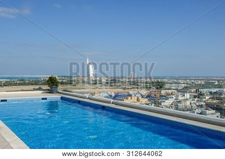 Dubai,uae. 25 Of March,2022: View Of Dubai Barsha Area In The Morning Time.