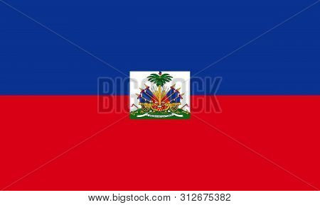 Flag Of Haiti. Vector Illustration. World Flag