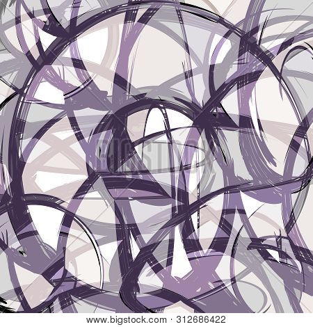 Abstract Color Pattern In Graffiti Style Quality Illustration For Your Design