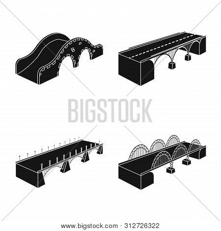 Vector Design Of Construct And Side Icon. Set Of Construct And Architecture Vector Icon For Stock.