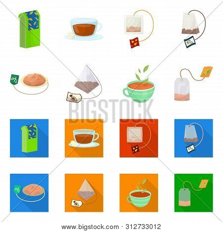 Vector Design Of Healthy And Floral Logo. Collection Of Healthy And Gradient Stock Vector Illustrati