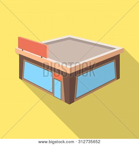 Isolated Object Of Shop And Clothing Symbol. Collection Of Shop And Windows Vector Icon For Stock.