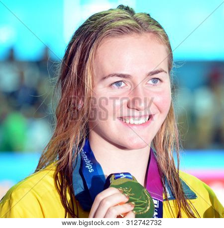 Gwangju, South Korea - Jul 21, 2019. Ariarne Titmus (aus) Won The Women 400m World Title And Became 