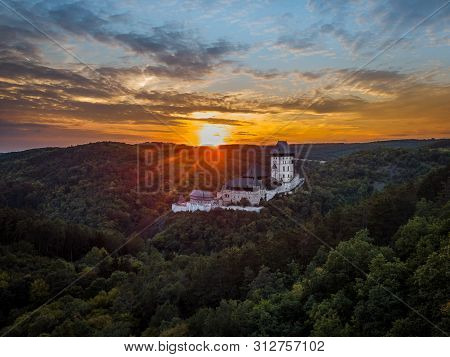 Karlstejn Castle Is A Large Gothic Castle Founded 1348 Ce By Charles Iv, Holy Roman Emperor-elect An
