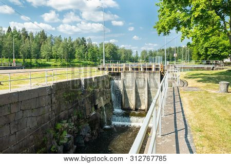 Lappeenranta, Finland - June 20, 2019: The Saimaa Canal At Summer.