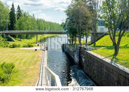 Lappeenranta, Finland - June 20, 2019: The Saimaa Canal At Summer.