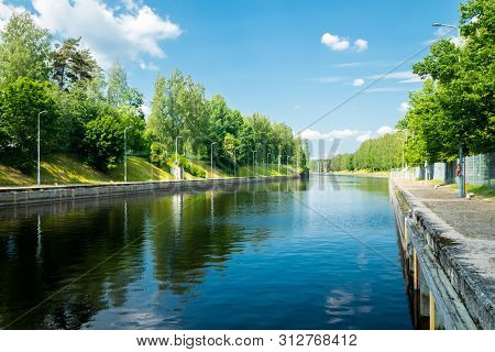 Lappeenranta, Finland - June 20, 2019: The Saimaa Canal At Summer.